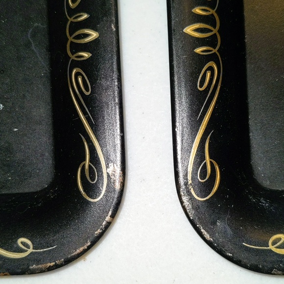 Floral Pattern Metal Tip Trinket Tray Set of 4 - Picture 7 of 13